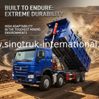 400HP caballos de fuerza azules bajos del consumo de combustible HOWO Tipper Dump Truck RHD 6×4 12wheels altos