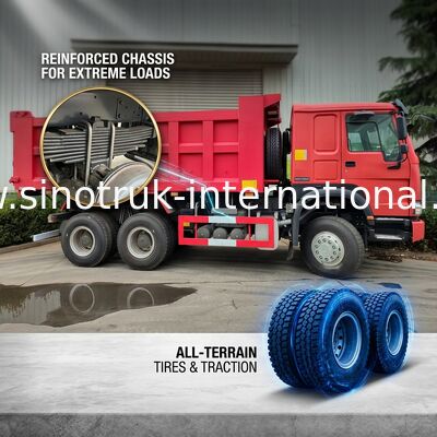 10 consumo de combustible bajo de las ruedas LHD HOWO 6x4 Tipper Truck High Horsepower 400HP