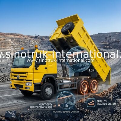 Altos caballos de fuerza 400HP HOWO Tipper Dump Truck LHD 6x4 10wheels