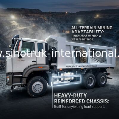 Explotación minera del × 4 de Sinotruk Howo Tipper Dump Truck New NX 10Wheels 400Hp 6