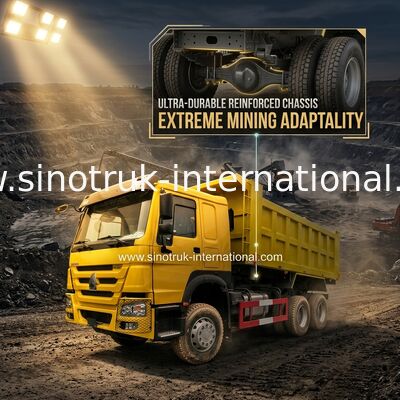 SINOTRUK HOWO 400HP Tipper Dump Truck For Construction A7 ZZ3257V3847B1 amarillo