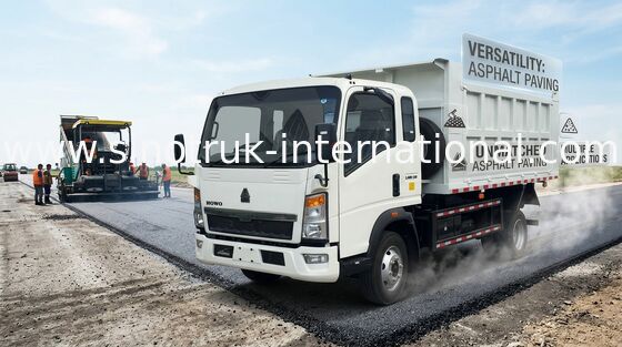 Conducción a la derecha de poca potencia del camión volquete RHD de 116HP HOWO 4X2