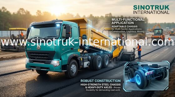 El camión volquete 6x4 resistente Sinotruk Howo 290HP del volquete del perfil bajo utiliza extensamente