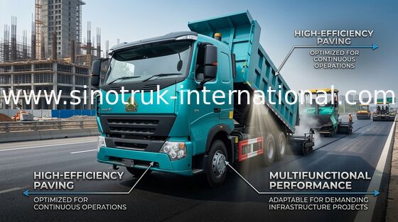 Camión volquete del volquete de SINOTRUK HOWO A7 para las toneladas de ruedas de RHD 10 de la construcción 30 - 40