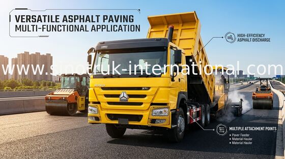 Camión volquete amarillo 371hp de Sinotruk Howo 6x4 de Lhd resistente