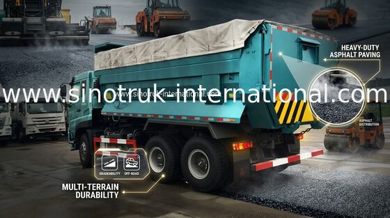 Camión volquete de SINOTRUK 25 - 40 toneladas para las obras públicas que llevan el material de construcción