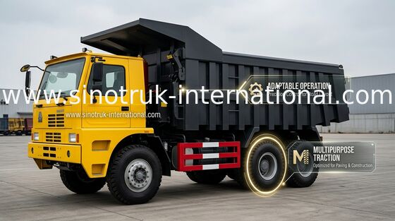 70 toneladas de HOWO de la explotación minera del volquete del camión volquete 6X4 371HP de cuerpo de acero de alta resistencia del cargo