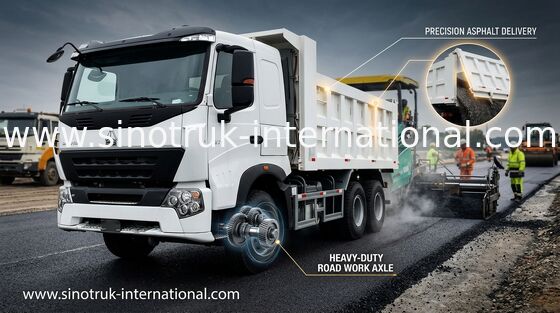 Alta eficacia del combustible del color del camión volquete blanco de Sinotruk Howo 30 - 40 toneladas para minar