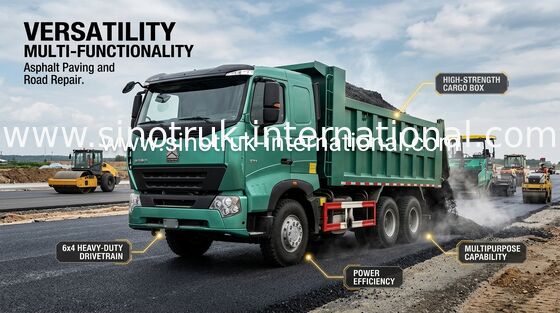 Camión volquete de Sinotruk HOWO A7/camiones volquete grandes de la construcción RHD 6X4