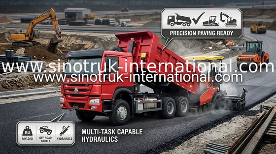 Elevación delantera del motor 336HP HYVA del euro 2 del camión volquete del volquete de LHD 6X4 SINOTRUK HOWO