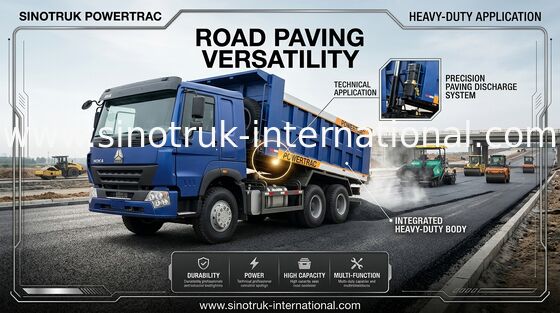 10 camión volquete LHD 371 HP HYVA de 20CBM 30 - 40 de las ruedas SINOTRUK cilindro hidráulico de la tonelada