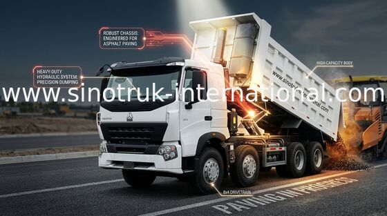 Camión volquete A7 371 HP de Sinotruk Howo 12 toneladas 20 - 30 CBM ZZ3317N3867N1 de las ruedas LHD 60