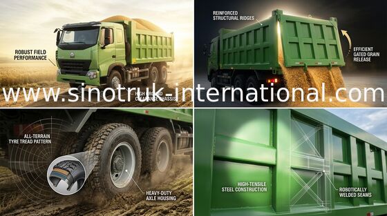 Camión volquete del volquete de SINOTRUK HOWO A7 25 - 30 toneladas 10 ruedas RHD para minar ZZ3257N3847N1