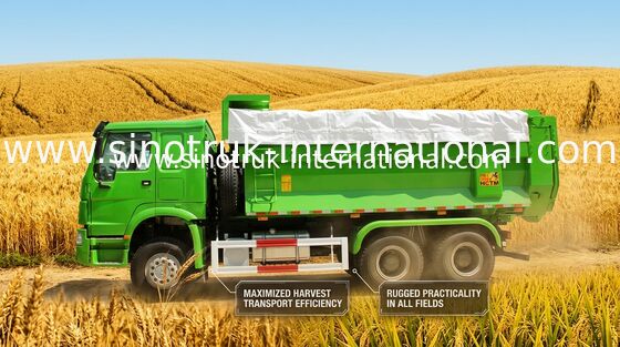 El camión volquete resistente municipal SINOTRUK HOWO LHD 336HP 10 del volquete rueda