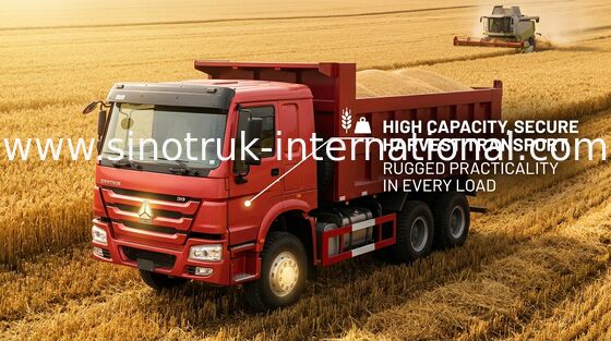Camión volquete LHD 371 HP de Sinotruk Howo de camión volquete pesado de 25 - 40 toneladas euros 2