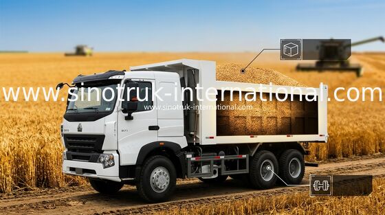 Camión volquete comercial A7 del volquete de SINOTRUK HOWO 30 - 40 toneladas para la construcción