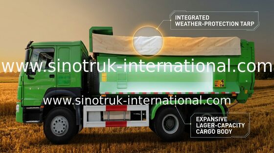 Camión volquete resistente del volquete de SINOTRUK para el material de construcción del transporte