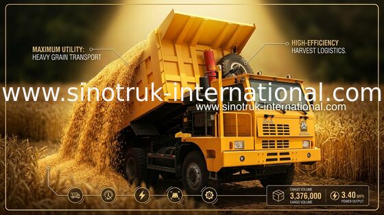 camión volquete 371HP del volquete de la explotación minera de 6X4 LHD 70 toneladas de SINOTRUK HOWO para la minería