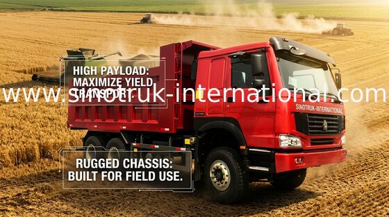 Tonelada 10-25CBM ZZ3257N3647A del camión volquete 6X4 RHD 371HP 25 del volquete de Sinotruk Howo