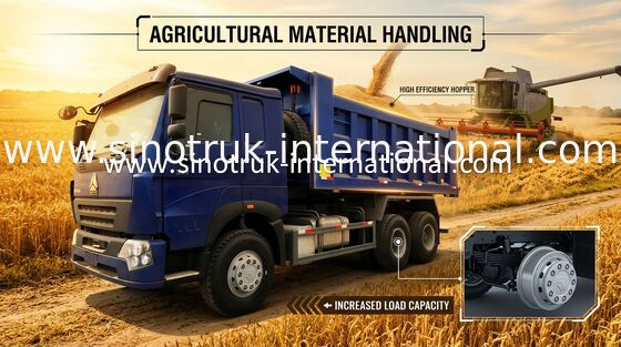 SINOTRUK HOWO que mina el camión volquete comercial 6X4 LHD 371HP 25-40 toneladas