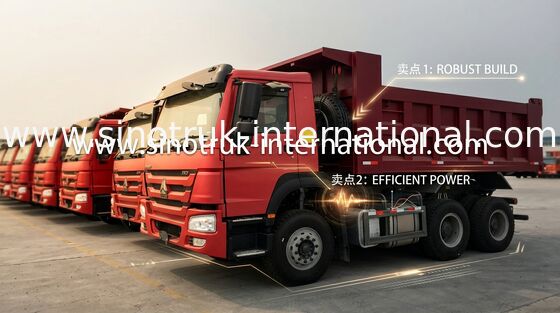Tonelada 10-25CBM ZZ3257N3847A del camión volquete 6X4 LHD 371HP 25 de Sinotruk Howo
