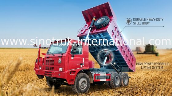 Camión volquete del policía motorizado del camión volquete/SINOTRUK HOWO70 diez del volquete de la mina de carbón