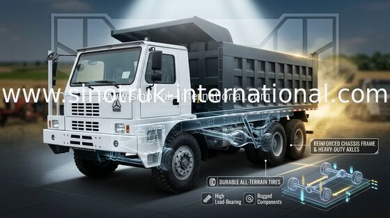 Camión volquete RHD 6X4 371HP 70tons ZZ5707S3840AJ del volquete de la explotación minera de SINOTRUK HOWO70