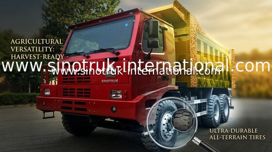 Camión de volquete coloreado del camión volquete/HOWO de SINOTRUK HOWO 6x4 para minar