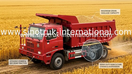 Camión volquete minero 6X4 LHD 371HP 70tons ZZ5707S3640AJ de SINOTRUK HOWO 70
