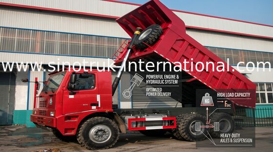 Camión volquete profesional de SINOTRUK HOWO con el motor de WD615.47 371HP