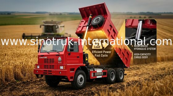 Camión volquete 6X4 HOWO SINOTRUK ZZ5707S3640AJ del volquete de la eficacia alta