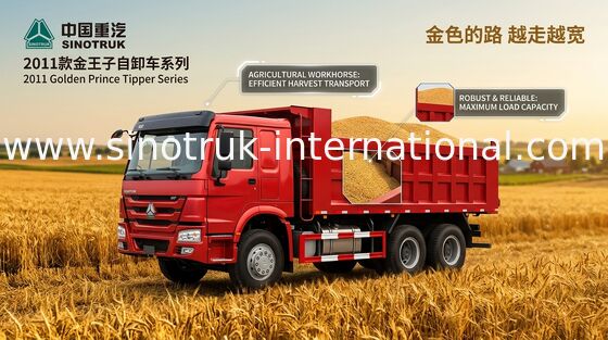 Príncipe de oro camión volquete 10Wheels 336HP RHD 25-30tons ZZ3251N3641W de SINOTRUK