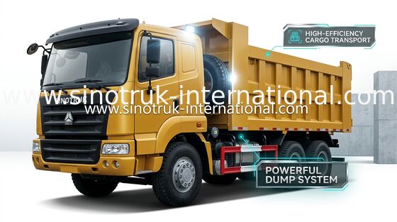 Camión volquete SINOTRUK HOWO 25-40tons 371HP 6X4 RHD 10-25CBM ZZ3257N3647A del volquete