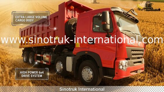 Camión volquete del volquete de SINOTRUK HOWO A7 371HP para la construcción ZZ3317N3867N1