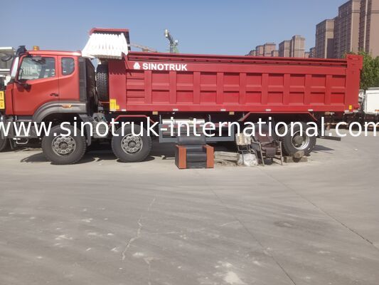 Sinotruk NX Dump Truck con motor de 371 CV, capacidad de 40-50T y tracción 8×4 para transporte pesado Rojo
