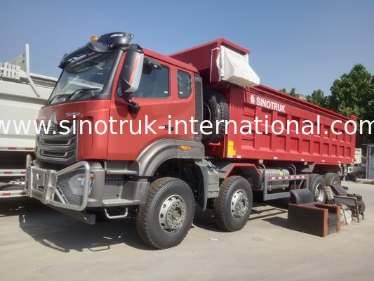 Sinotruk NX Dump Truck con motor de 371 CV, capacidad de 40-50T y tracción 8×4 para transporte pesado Rojo