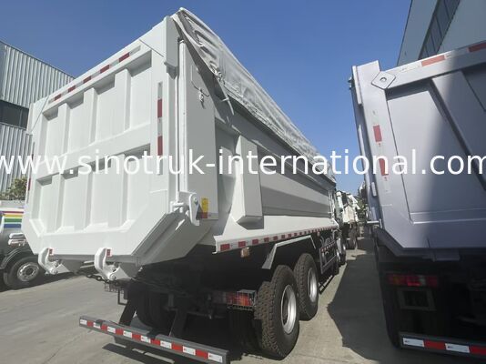 HOWO-NX camión de descarga con 380 HP Weichai motor, lonas eléctricas, y pesada carga de acero manganeso caja