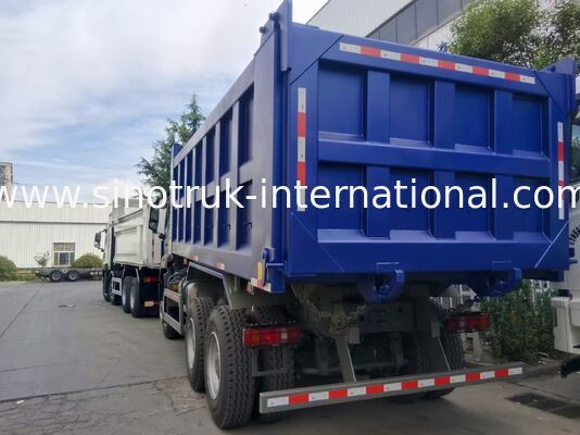 Camión volquete HOWO-NX con motor SINOTRUK de 371 HP, lona eléctrica y caja de carga de acero al manganeso de alta resistencia