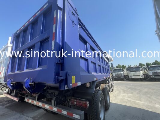 Camión volquete HOWO-NX con motor SINOTRUK de 371 HP, lona eléctrica y caja de carga de acero al manganeso de alta resistencia