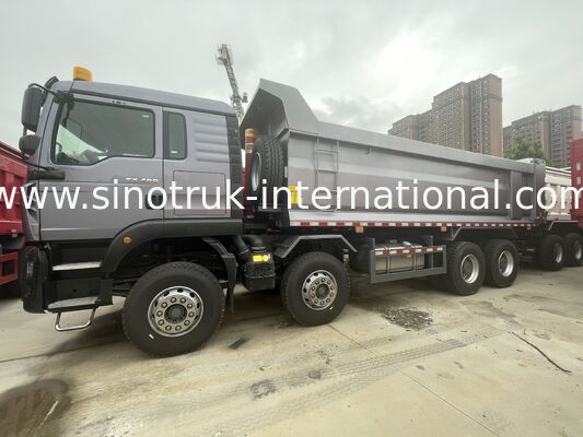 Peso pesado HOWO TX 8X4 camión de remate 400HP doble 16T eje trasero doble 9,5T gris
