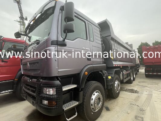 Peso pesado HOWO TX 8X4 camión de remate 400HP doble 16T eje trasero doble 9,5T gris