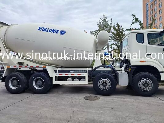 Trabajo pesado HOWO 8x4 16CBM camión mezclador de hormigón 371HP motor PMP reductor de velocidad para la construcción