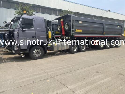 Velocidad máxima de 90 a 120 Km / h Camión tractor Solución duradera de camiones de larga distancia para el transporte y la logística de cargas pesadas