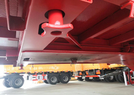 De carbono del acero remolque del camión semi/remolque semi bajo de la cama 30-60 toneladas