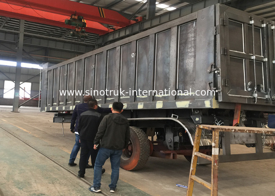 Metal el remolque de la aduana 60T semi, cargador semi bajo para la capacidad de cargamento grande
