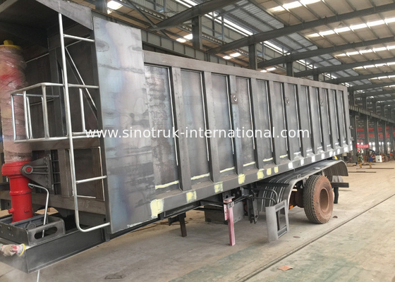 Metal el remolque de la aduana 60T semi, cargador semi bajo para la capacidad de cargamento grande