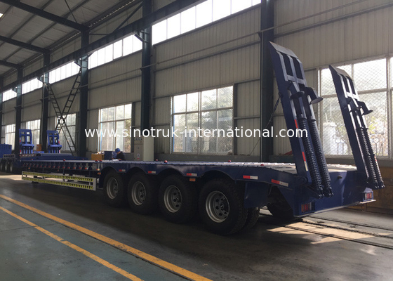Del plano árboles hidráulicos del camión de remolque semi 4 50-80 toneladas de capacidad de cargamento