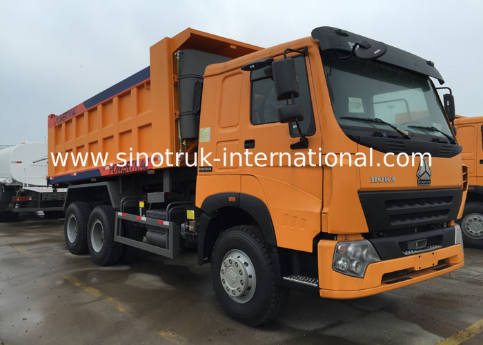 30 - 40 toneladas de camión volquete LHD 371HP 6X4 de SINOTRUK para el material de construcción cargado