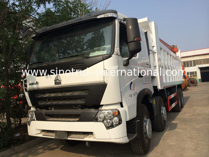 Camión volquete pesado blanco de SINOTRUK HOWO A7 8X4 para minar ZZ3317N3867N1