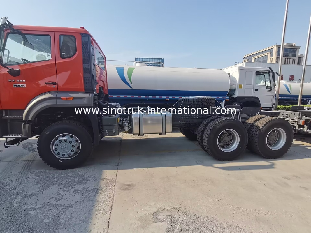 Sinotruk Nuevo camión de descarga de Howo Chasis Weichai Motor 6 × 4 LHD Color naranja